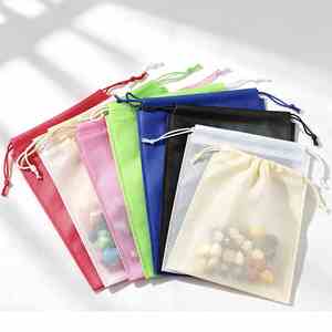 Sac à cordon en non-tissé écologique, multicolore, personnalisable, pour chaussures, vêtements, cadeaux, voyages, rangement et emballage – Vente en gros - Product Image 2