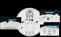 Plafonnier LED d'intérieur PDLUX PD-MV1008 220V avec détecteur de mouvement PIR à micro-ondes et détecteur de mouvement infrarouge HF