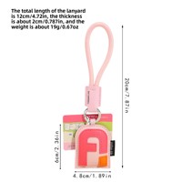 Porte-clés de voiture en cuir PU véritable 5ème génération avec pendentif sac à lettres, best-seller transfrontalier, 26 lettres anglaises, durable