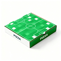 Boîtes à pizza pliables robustes HuiLong personnalisées avec éléments de football, service OEM/ODM, prix de gros, tailles et couleurs sur mesure