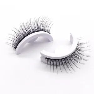 Makeup Self Adhesive 3d False Eyelashes Lash Wholesale Packaging Reusable Self-adhesive Eyeliner and Eyelashes Stickers