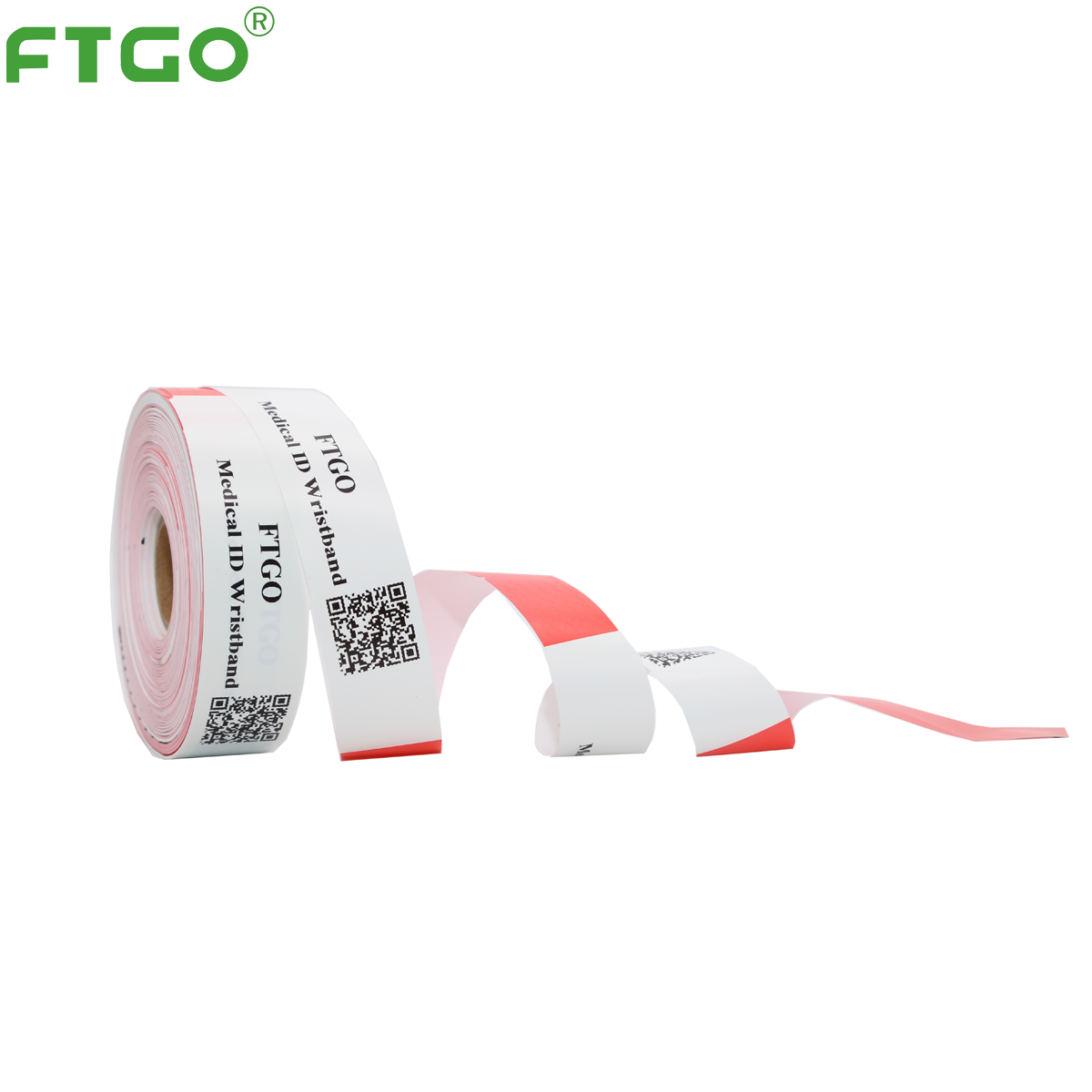 Ftgo медицинские одноразовые больничные постельные id браслет для взрослых Одежда Медицинский id браслет