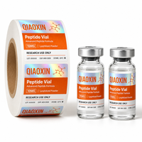 Autocollants holographiques personnalisés, étiquettes en vinyle imperméables pour flacons en verre de laboratoire de 3 ml, 5 ml, 10 ml