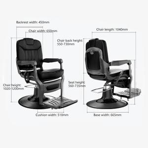 Silla de peluquero de <span class=keywords><strong>cocodrilo</strong></span> reclinable profesional antiguo clásico Vintage <span class=keywords><strong>cocodrilo</strong></span> EMPEROR Silla de peluquero patente <span class=keywords><strong>cocodrilo</strong></span> dorado - Product Image 2