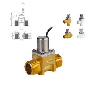 Goldenland pirinç gövde mandallama Solenoid vana G1/2 ", düşük güç DC 4.5-6.5V normalde açık/kapalı pisuar gömme ve musluk için - Product Image 1