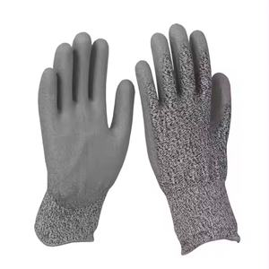 Gants de sécurité L5 en promotion, résistants aux coupures, enduits de PU, pour le travail du bois, la construction, la mécanique, le jardinage - Product Image 1