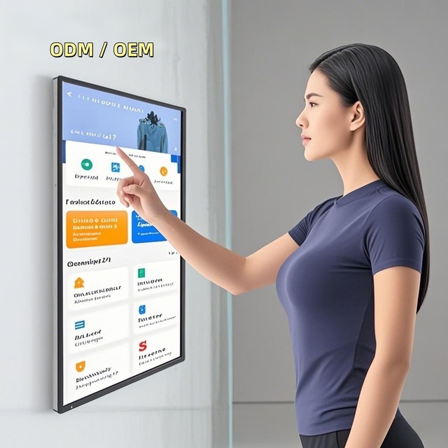 Shopping Mall Solution Wall Mount LCD Capacitive Touch Screen Digital Signage Android LCD Advertising Player Lcd Display