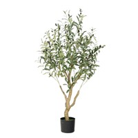 Árboles de Olivo Desmontables de 3 a 8 pies, Bonsái en Maceta, Árboles Artificiales, Flores Artificiales, Decoración del Hogar, Plantas Artificiales de Plástico