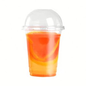 Tapa de Plástico PET Transparente Desechable de Grado Alimenticio, Ecológica, de 98 mm, con Cúpula Plana y Boquilla para Botellas y Vasos, a Prueba de Fugas - Product Image 2