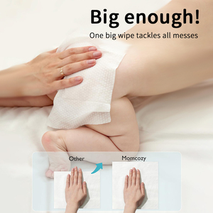 Lingettes humides jetables pour bébé OEM, 80 lingettes nettoyantes, 99,9 % d'eau super pure, lingettes pour bébé en <span class=keywords><strong>bambou</strong></span> infusées à l'aloe vera - Product Image 3