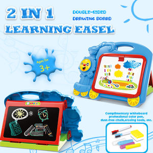 2-in-1 Lernstaffelei Cartoon Doppelseitiges Malpad Kreatives Kleiner-Künstler-Graffiti-Set Kinder-Zeichenbrett Spielzeug - Product Image 2