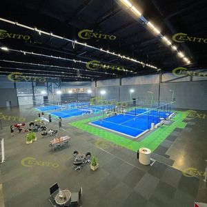 EXITO Installation steam verfügbar Bestseller Panorama-Paddel platz Hochwertige <span class=keywords><strong>China</strong></span> Indoor Padel Courts Ausrüstung für Club - Product Image 3