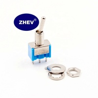Interrupteur à bascule SPDT MTS-102 M6 avec ON-ON 3 broches SPDT bleu