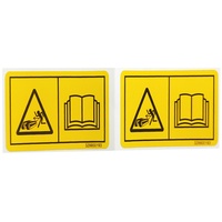 Étiquettes d'avertissement personnalisables multi-formes pour camions miniers, chariots élévateurs, chargeurs, excavatrices, machines-outils, autocollants en PVC autocollants résistants aux UV