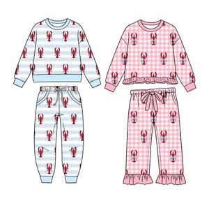 Conjunto Infantil Personalizable con Estampado de Langosta para Niños y Niñas, Varios Estilos, Traje de Dos Piezas - Product Image 6