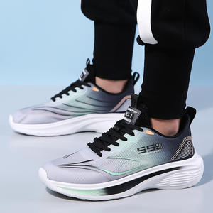 Chaussures de course pour hommes été 2025, nouvelle collection, amortissantes, résistantes à l'usure, antidérapantes, avec empeigne en mesh, à lacets, respirantes et souples - Product Image 4