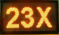 Programmable P4.75 led bus signe panneau d'affichage rouge jaune défilement publicité led signe F3.75 Led matrice LED babillard