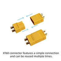 Connecteurs XT60 en plastique jaunes mâles et femelles, fiches d'alimentation pour batteries LiPo RC, vente en gros, DIY