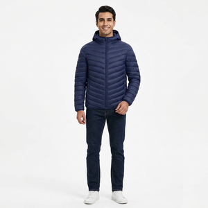 Adjustable New Arrival Winter 100% Cotton <b>Hooded</b> Breathable <b>Puffer</b> <b>Jacket</b> for <b>Men</b> Comfortable Fashion Heavy Duty High Quality - Product Image 1