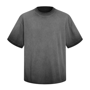 เสื้อยืดแขนสั้นผ้าฝ้ายแท้ 275 กรัม รุ่นใหม่ พร้อมเทคนิคการกระจาย<span class=keywords><strong>สี</strong></span>ที่ด้านหลังและขอบเสื้อแบบทำเก่า สำหรับผู้ชาย - Product Image 6