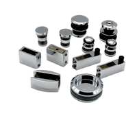 Kit de Puerta de Ducha con Ruedas Resistentes y Herrajes, Sistema de Deslizamiento de Vidrio para Cuarto de Ducha, Precio al por Mayor