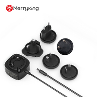 Adaptateur secteur interchangeable 12V 0.5A 1A 1.25A 6W 12W 15W pour bande LED, caméra, enceinte Bluetooth, routeur