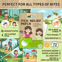 Patchs Hydrocolloïdes Personnalisés pour le Soulagement Instantané des Démangeaisons dues aux Piqûres de Moustiques et d'Insectes – Essentiels pour le Camping et les Voyages en Plein Air