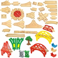 Precio al por mayor, modelo de tren, tren de juguete, juguete de pista de tren Diy, construcción de puentes educativos