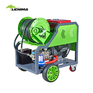 Nettoyeur <span class=keywords><strong>de</strong></span> canalisations industriel haute pression robuste, machine <span class=keywords><strong>de</strong></span> nettoyage <span class=keywords><strong>de</strong></span> canalisations à moteur diesel avec <span class=keywords><strong>pompe</strong></span> à haut débit - Product Image 3