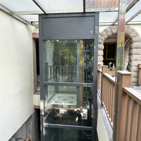Ascenseur résidentiel pour villa privée, ascenseur domestique compact sur mesure, directement de l'usine pour applications intérieures et extérieures