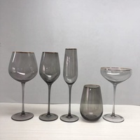Verres à liqueur Tumbler best-seller avec bordure dorée pour mariage
