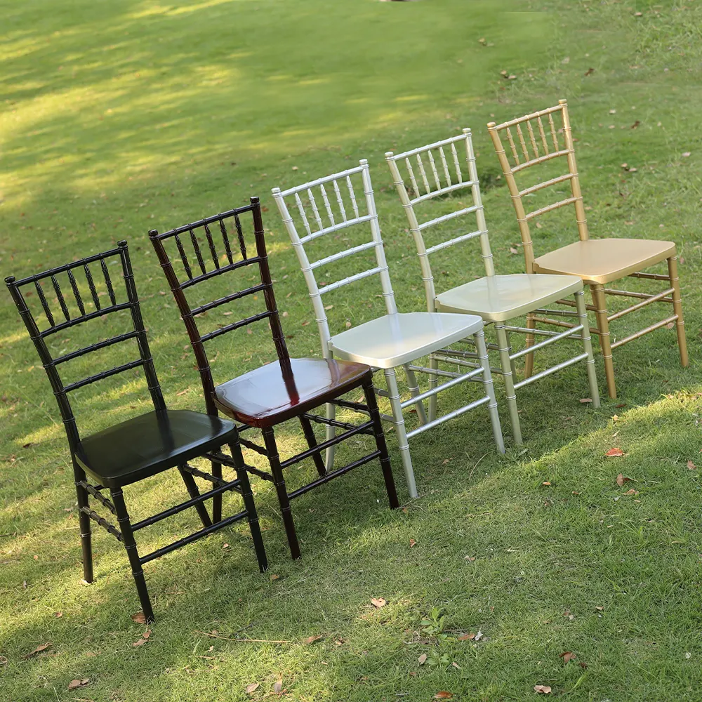 chiavari chairs weddings Wholesale Stainless Steel Tiffany Stackable Event Furniture With Cushions