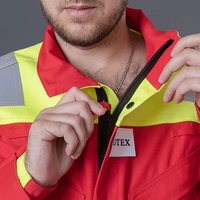 Combinaison de protection incendie haute visibilité personnalisée, uniforme de sécurité réfléchissant, vêtements de protection en gros pour hommes