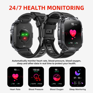 2.02 Inch Smart Watch for Men <strong>Bluetooth</strong> Call Fitness Tracker <strong>Heart</strong> <strong>Rate</strong> Sleep <strong>Monitor</strong> 3ATM Waterproof Sports Watch Flashlight - Product Image 5