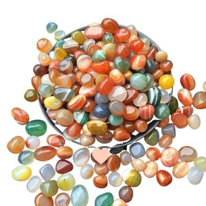 Piedras de colores naturales Nanjing Yuhua para acuarios y macetas, piedras decorativas multicolor arcoíris. - Product Image 5