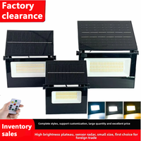 Stock important de lampes solaires LED pliables télécommandées IP65 multifonctionnelles pour jardin, extérieur, randonnée, lampe d'urgence, directement de l'usine