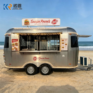 Gerobak Makanan Bentuk Bulat Kustom dari Baja Anti Karat, Gerobak Kopi, Gerobak Jajanan untuk Bisnis Makanan Jalanan, Trailer Truk Makanan - Product Image 1