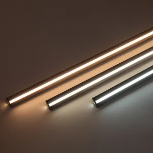 Dimmable Bentuk V Profil Aluminium Hitam Perak Kustom Panjang Sensor Kontrol ON/OFF Auto LED Cahaya untuk Rak Display