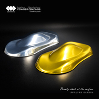 Peinture pour meubles en polyester Super Silver Gloss, effet miroir chromé, application au pinceau, revêtement en poudre ICK CPY-10428BD