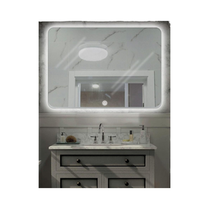 Espejo de Baño LED Inteligente Rectangular Moderno con Esquinas Redondeadas, Retroiluminado, Antivaho, para Proyectos Hoteleros - Product Image 1