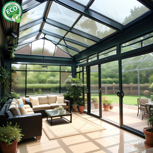 Professional Outdoor Aluminum Alloy Triangle Glass Sunroom Solarium Sunroom with Customized <b>Window</b> <b>Frame</b> and New Design - Product Image 5
