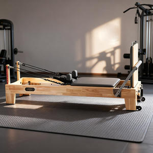 ベストセラー ヨガスタジオ 家庭用 ポータブル 安定性 メープル・ブナ・オーク材 木製 折りたたみ式 ヨガマシン ピラティスリフォーマー - Product Image 3