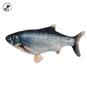 Simulación eléctrica USB, juguete interactivo para peces y gatos, diseño con tapa móvil con hierba gatera, juguete móvil eléctrico para masticar para gatos - Product Image 2
