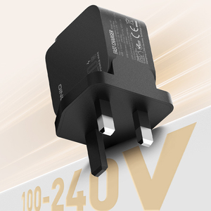 شاحن حائط LDNIO جديد 20W GAN بمنفذي <span class=keywords><strong>USB</strong></span>-C PD سريع عالمي للهاتف، شاحن جداري صغير جداً بمنفذ <span class=keywords><strong>USB</strong></span>-C - Product Image 5