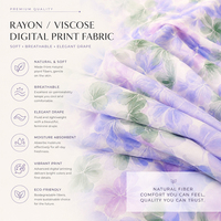 Tissu en viscose tissé doux de qualité supérieure pour robes, chemisiers et jupes – Vente en gros de tissu en rayonne viscose à motifs irréguliers sur fond uni
