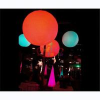 Sphère gonflable de planètes de ballon d'éclairage Led personnalisée/ballon suspendu d'éclairage gonflable pour la décoration