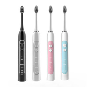Brosse à dents électrique sonique rechargeable à induction, 5 vitesses, personnalisable DIY, pour adulte, avec fonction FM - Product Image 4