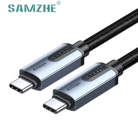 Cable Thunderbolt 4 Tipo-C SAMZHE de 0.5m, 240W 5A PD, Carga Rápida, Cable de Datos y Audio/Video, Cable DisplayPort 1.4 de 8K para Laptop y iPhone