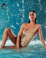 Maillot de bain personnalisé pour femmes haut de gamme monokini dos nu string monokini maillot de bain sexy