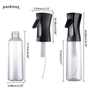 ขวดสเปรย์ผมสำหรับร้านเสริมสวย คุณภาพดี ทนทาน หรูหรา ผลิตจากพลาสติกรีไซเคิล ย่อยสลายได้ เป็นมิตรกับสิ่งแวดล้อม พร้อมพิมพ์ลายสกรีนแบบ Flexiloop ขายส่ง - Product Image 5